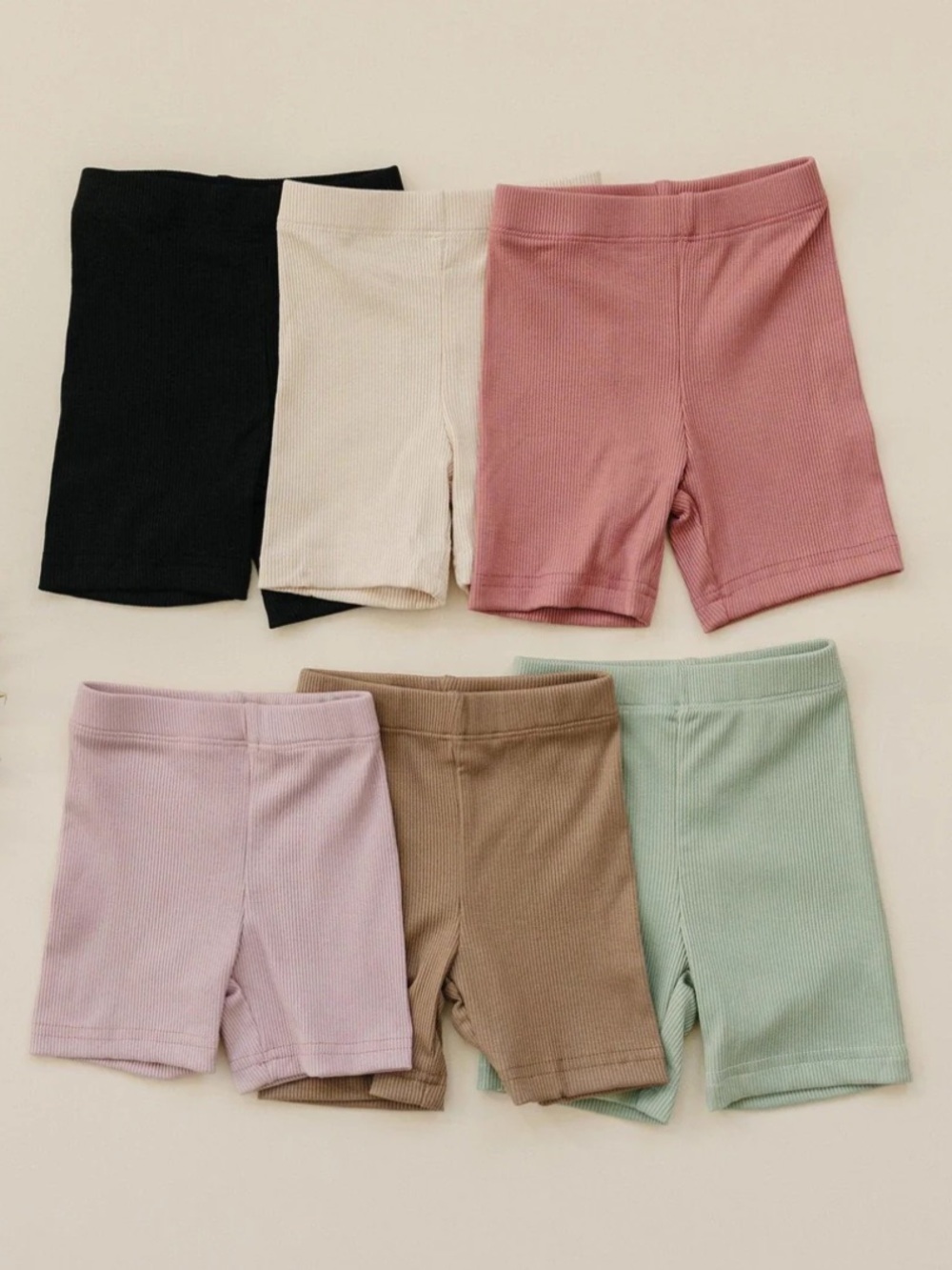 Little Joy Co. Ribbed Bamboo Bike Shorts BLACK 12-24 Mo. NWT IN PACKAGE